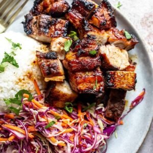 Свински врат на жар